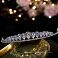 Exquisite CZ Zirkon Shinning Frauen Haarschmuck Royal Wedding Tiaras Crown